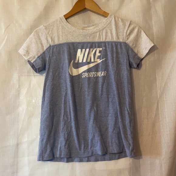 Nike Tops - 4 FOR 25 Nike Sports White and Blue Soft Classic Tee Shirt